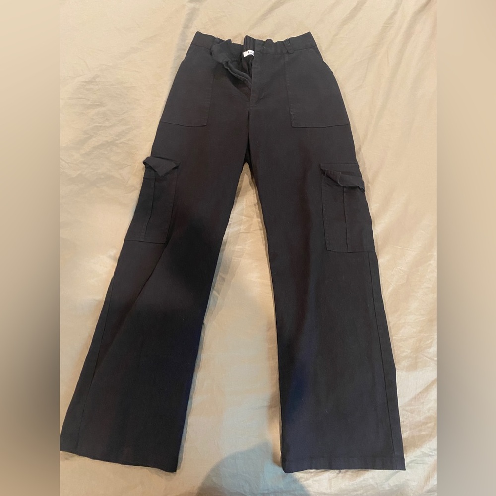 Black cargo pants
